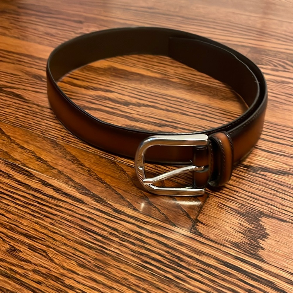 Mens Anderson’s genuine calf leather belt size 30.Made in Italy.